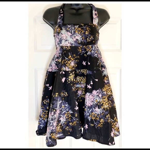 Free People Fit & Flare Floral Dress Size Small - Picture 6 of 6